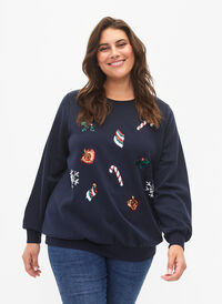 Christmas sweatshirt, N. Sky X-MAS DECO, Model