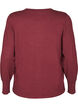 Knitted blouse with a round neck, Red, Packshot image number 1