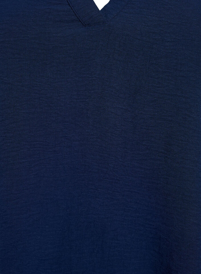 FLASH - Blouse with 3/4 sleeves, Blue, Packshot image number 2