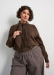 Cardigan with bow ties and buttons, Brown, Model image number 0