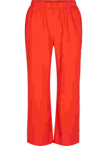 Flared trousers with pockets