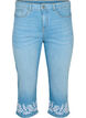 High-waisted Amy knickers with embroidery, Light blue denim, Packshot image number 0