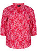 Cotton blouse with floral print, Red, Packshot image number 0