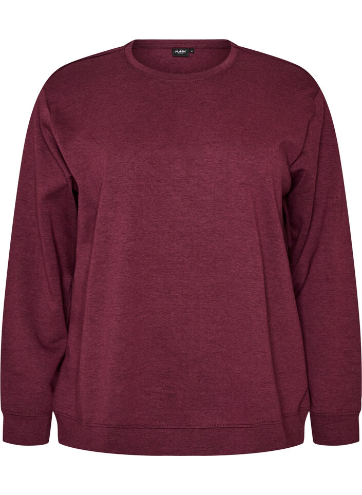 Sweatshirt with crew neck, Red, Packshot image number 0