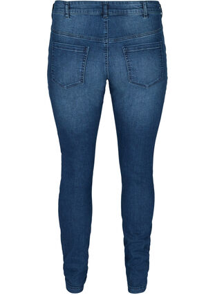 Sanna jeans with zip details, Blue denim, Packshot image number 1