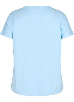 Cotton mix t-shirt, Chambray Blue, Packshot image number 1