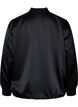 Bomber jacket with zipper and laces, Black, Packshot image number 1