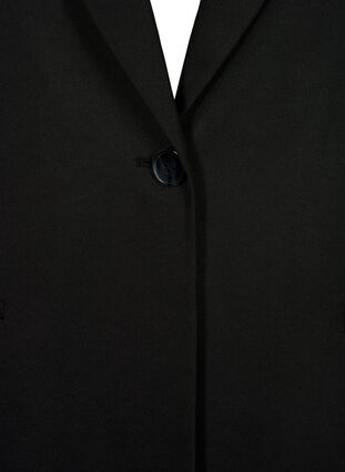 FLASH - Simple blazer with button, Black, Packshot image number 2