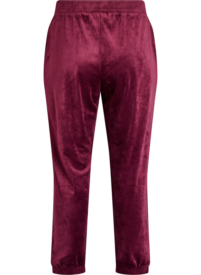 Loose velvet trousers, Red, Packshot image number 1