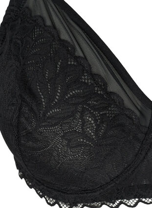 Figa underwire lace bra with back detail, Black, Packshot image number 2