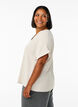Loose blouse with short sleeves, Beige, Model image number 2