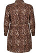 Shirt dress with tie belt and long sleeves, Brown, Packshot image number 1