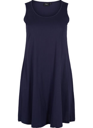 Dress in A-line shape, Night Sky Solid, Packshot image number 0
