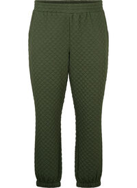 Quilted jogging bottoms with pockets