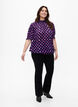 Short-sleeved smock blouse with print, Medieval Bl. Dot AOP, Model image number 2