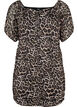 Short mesh dress with leopard print, Leo, Packshot image number 0