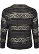 Lace blouse with long sleeves, Black, Packshot image number 1