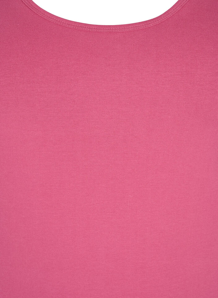 Solid color basic top in cotton, Red, Packshot image number 2