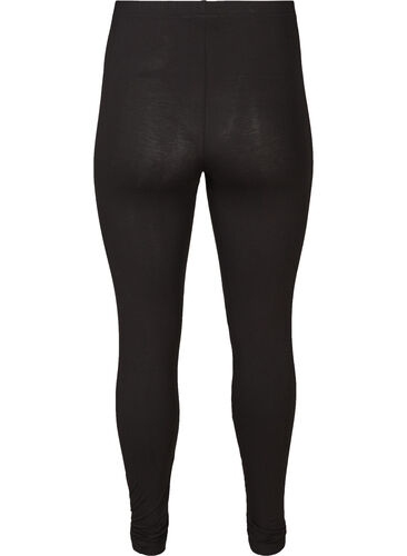 Basic viscose leggings, Black, Packshot image number 1