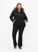 Short puffer jacket with hood, Black, Model image number 1