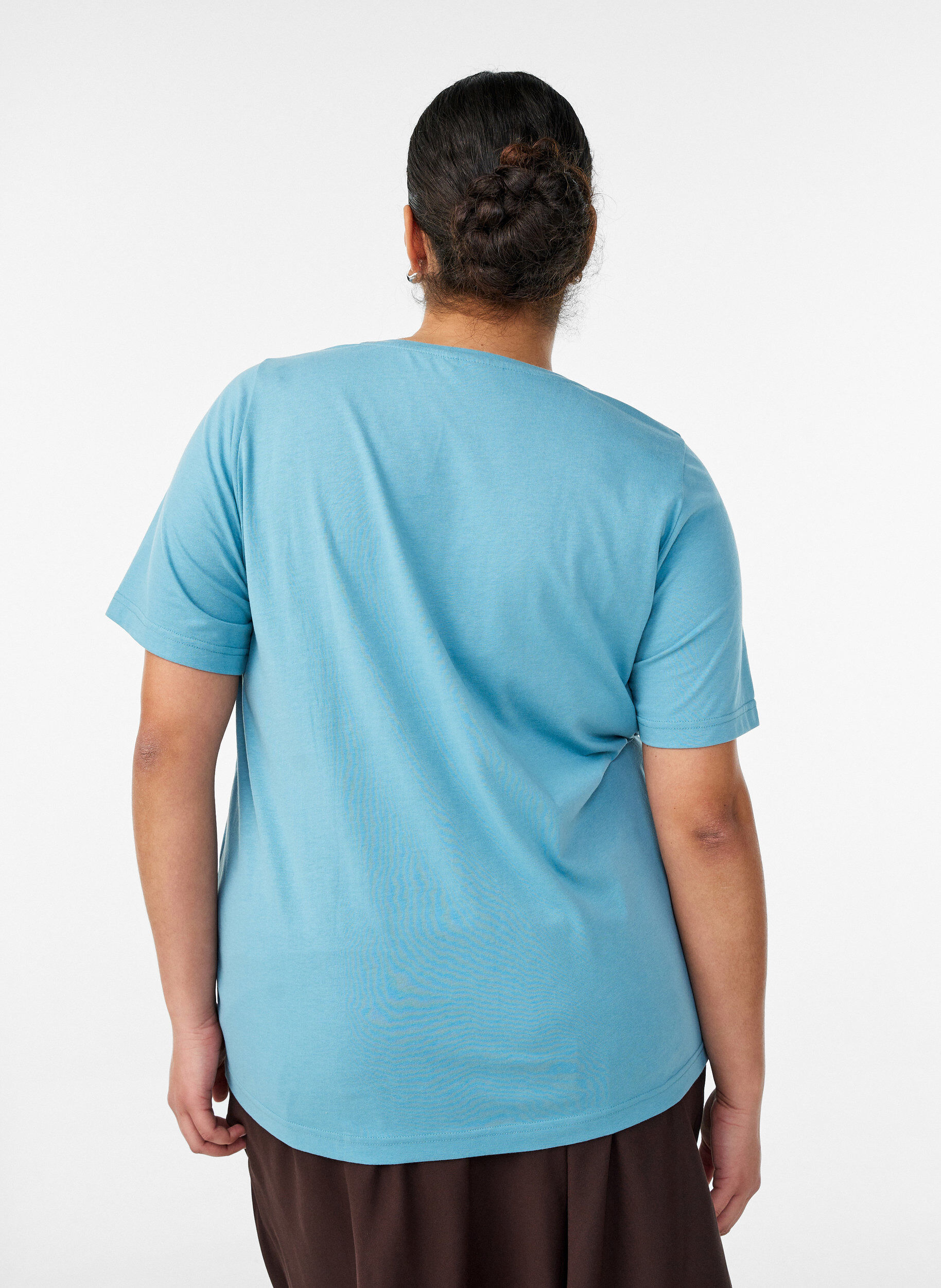 ZizzifashionT-shirt with motif, Blue, Model image number 2