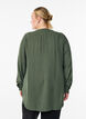 Pinstripe shirt blouse, Green, Model image number 2