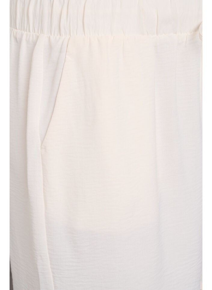 Shorts with pockets and elastic waistband, Vanilla, Packshot image number 2