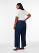 Myra jeans with high waist and wide fit, Blue, Model image number 1