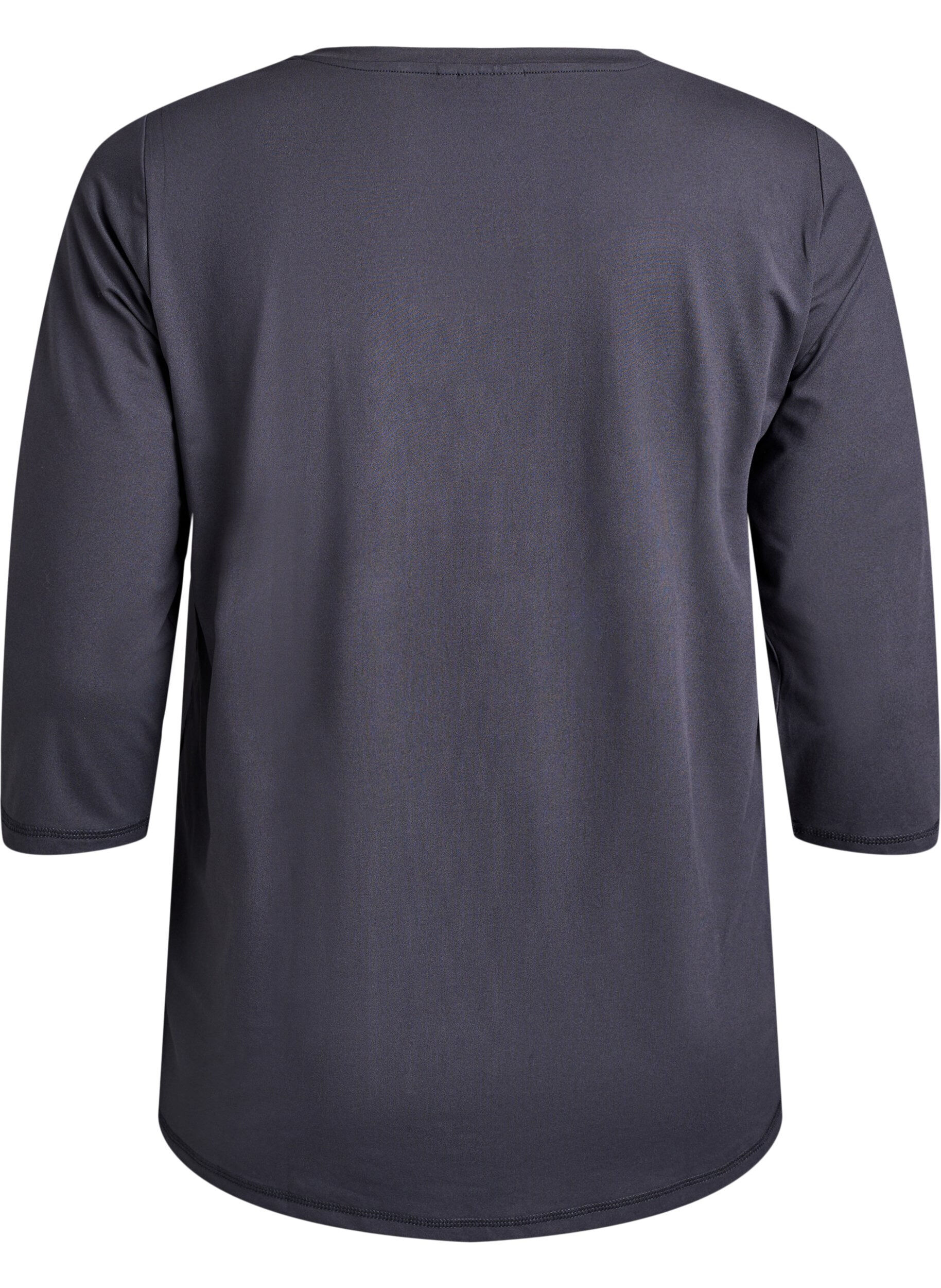 Zizzifashion Workout top with 3/4 sleeves, Dark Grey, Packshot image number 1