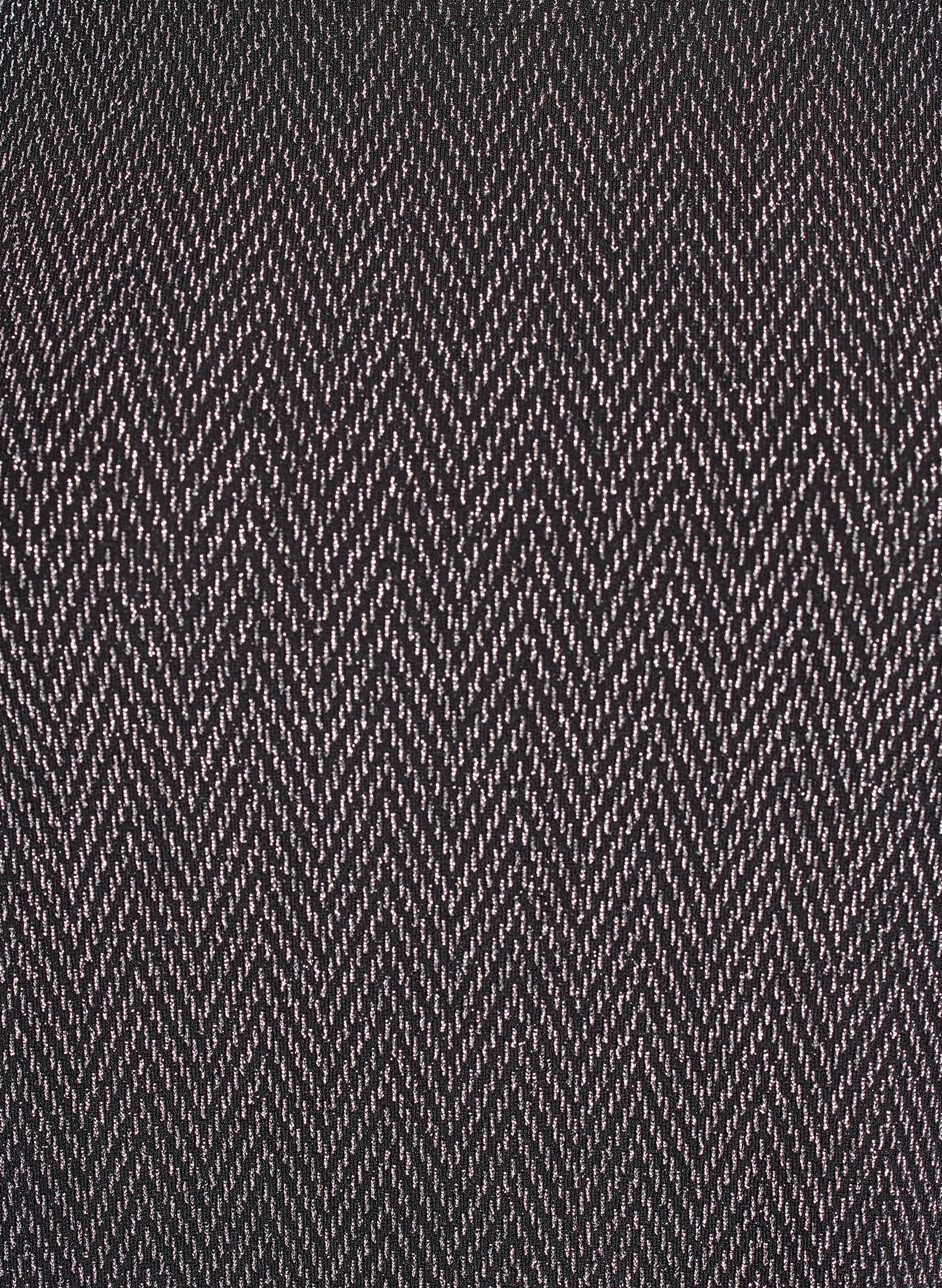 Zizzifashion Blouse with glitter pattern and 3/4 sleeves, Black, Packshot image number 2