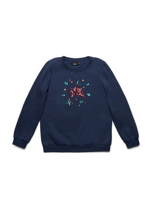 Christmas sweater for kids, Night Sky Merry, Packshot image number 0