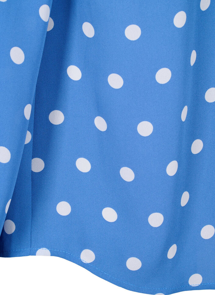 Dotted shirt with ruffles, River S. White Dot, Packshot image number 3