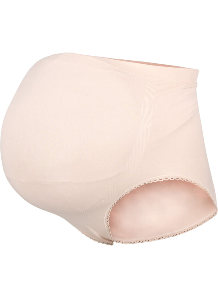 Seamless maternity panties, Beige, Packshot image number 0