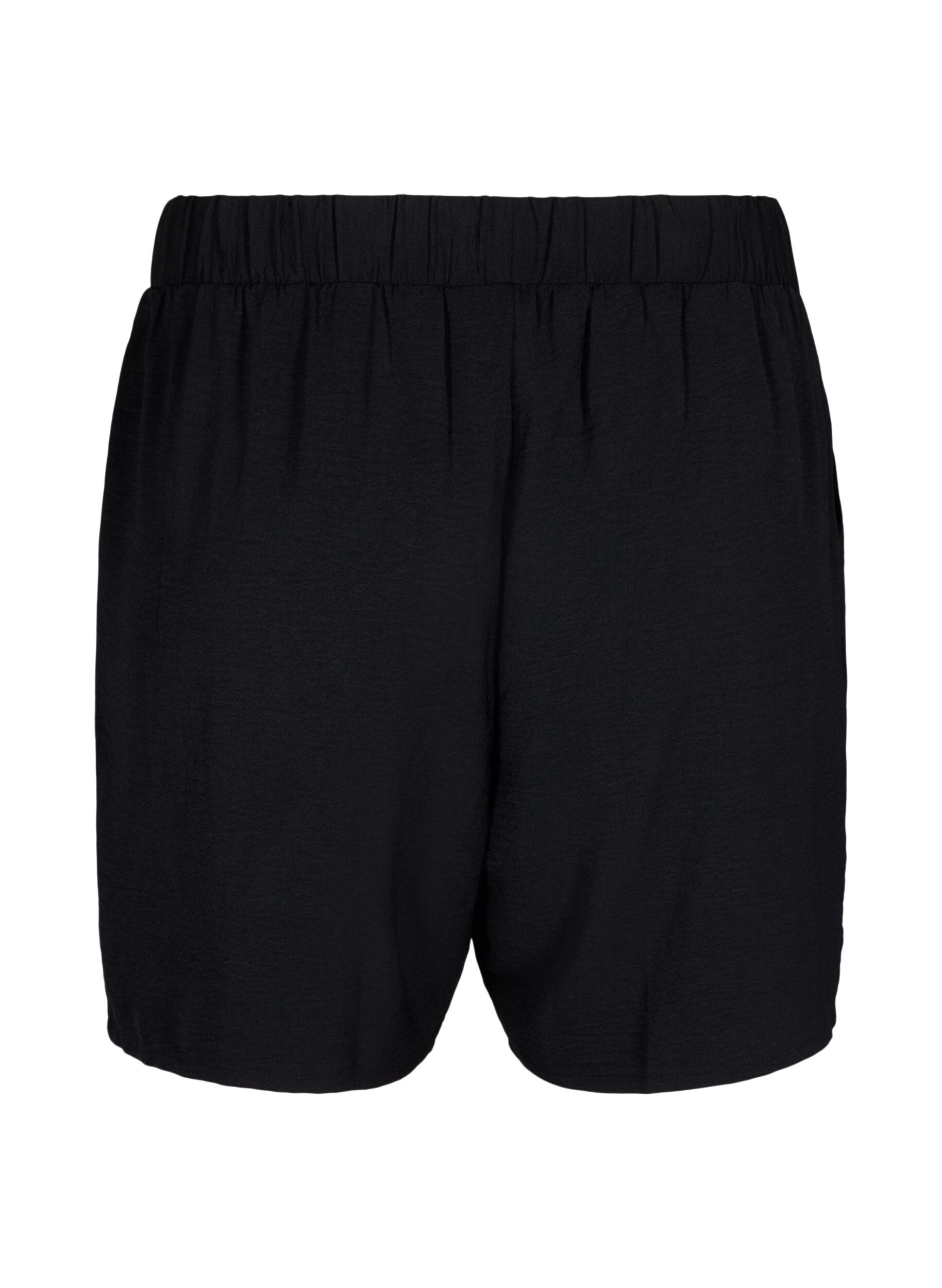 ZizzifashionShorts with pockets and elastic waistband, Black, Packshot image number 1