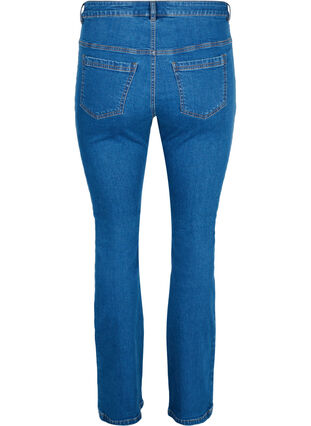 Ellen bootcut jeans with large pockets, Blue denim, Packshot image number 1