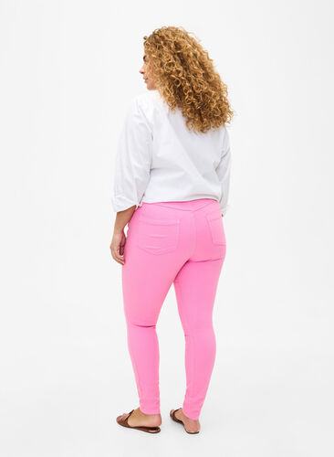Super slim fit Amy jeans with high waist, Rosebloom, Model image number 1