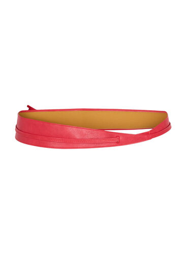 Waist belt in faux leather, Urban Red, Packshot image number 1