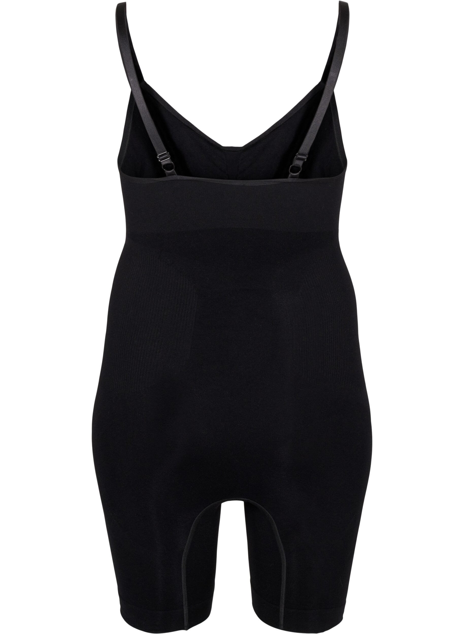 Zizzifashion Shapewear bodysuit with opening at the bottom, Black, Packshot image number 1