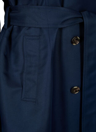 Short trench coat with belt, Navy Blazer, Packshot image number 3