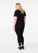 Super slim Amy jeans with embroidery detail, Black, Model image number 1