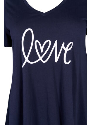 Cotton t-shirt with short sleeves, Night Sky LOVE, Packshot image number 2