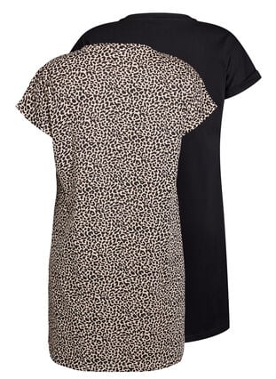 2 in 1 t shirt dress Women's 2 in 1 T-Shirt Dress in Chocolate