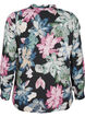 Long-sleeved blouse with floral print, Rose Flower AOP, Packshot image number 1