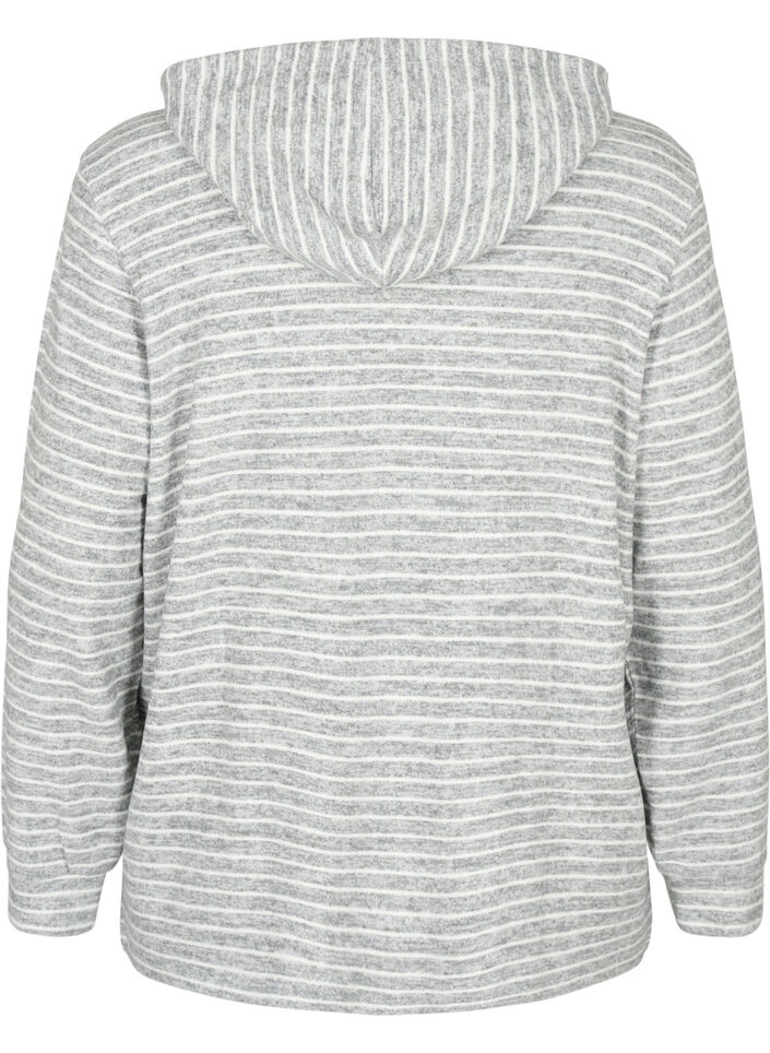 Loose hoodie with stripes, DGM Stripe, Packshot image number 1