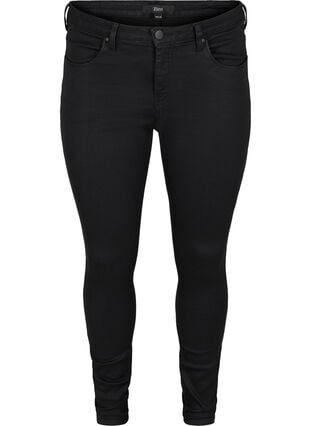 Super slim Amy jeans with high waist, Black, Packshot image number 0