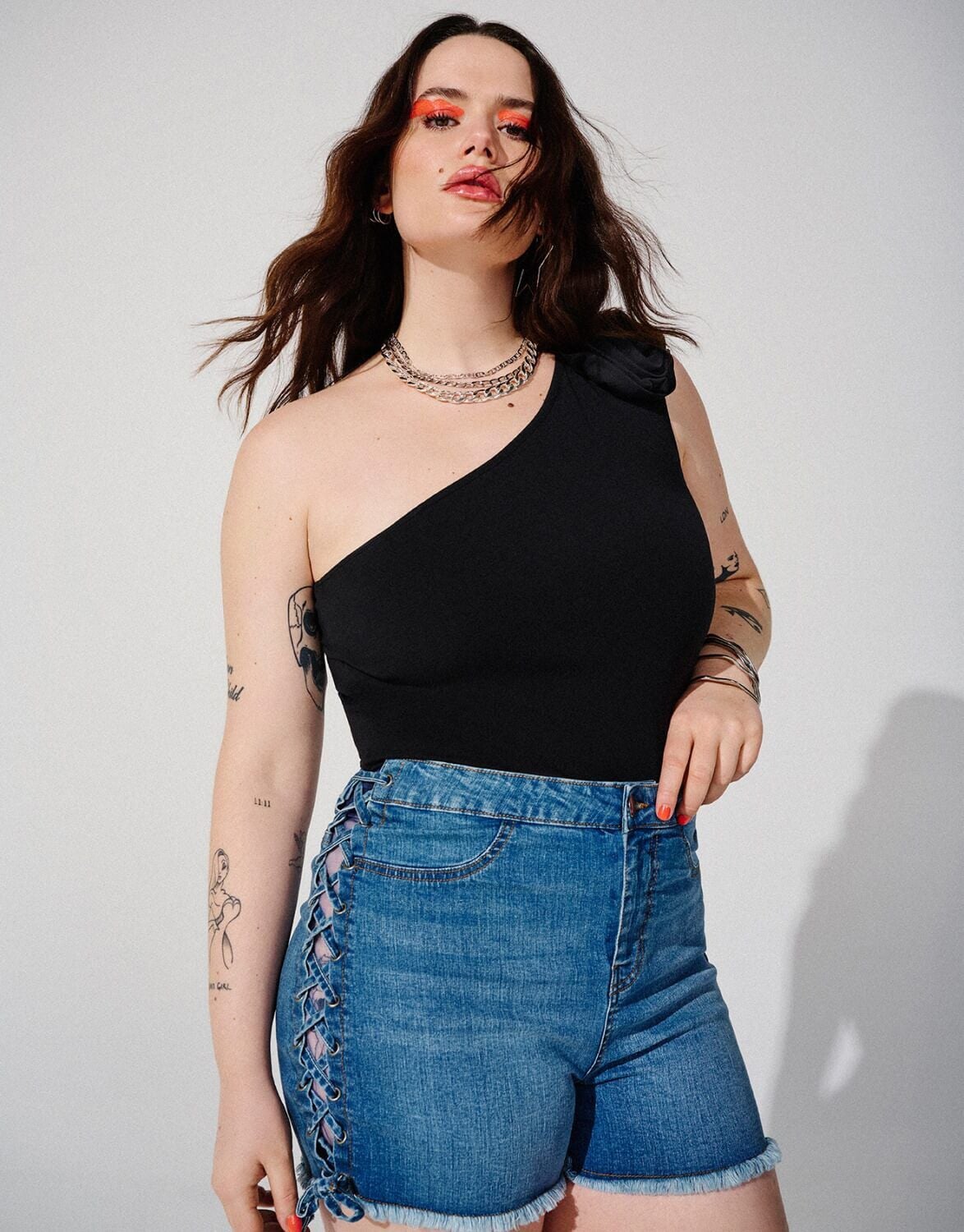 Women's Plus size Denim shorts 