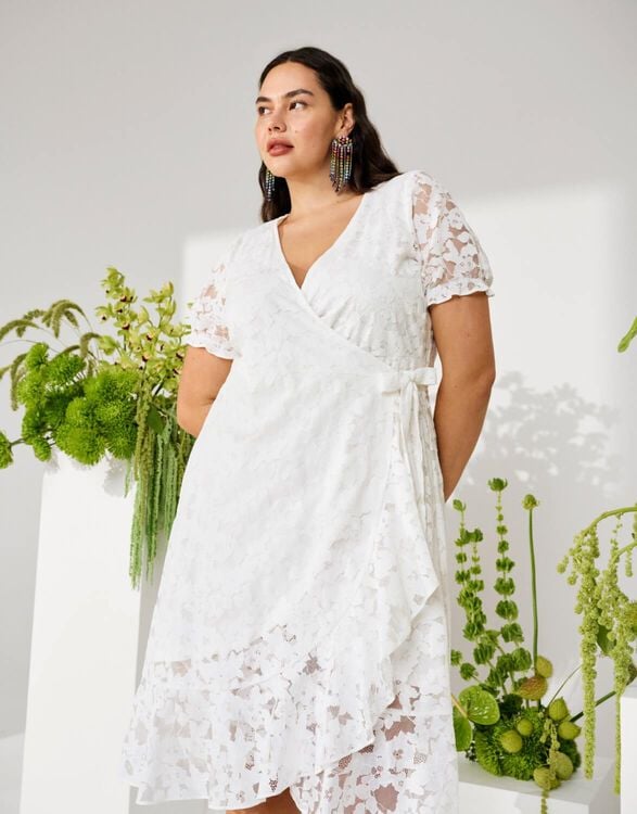 large cocktail dresses Kiyonna 17243201 PLus Size Short Floral Print Cocktail Dress