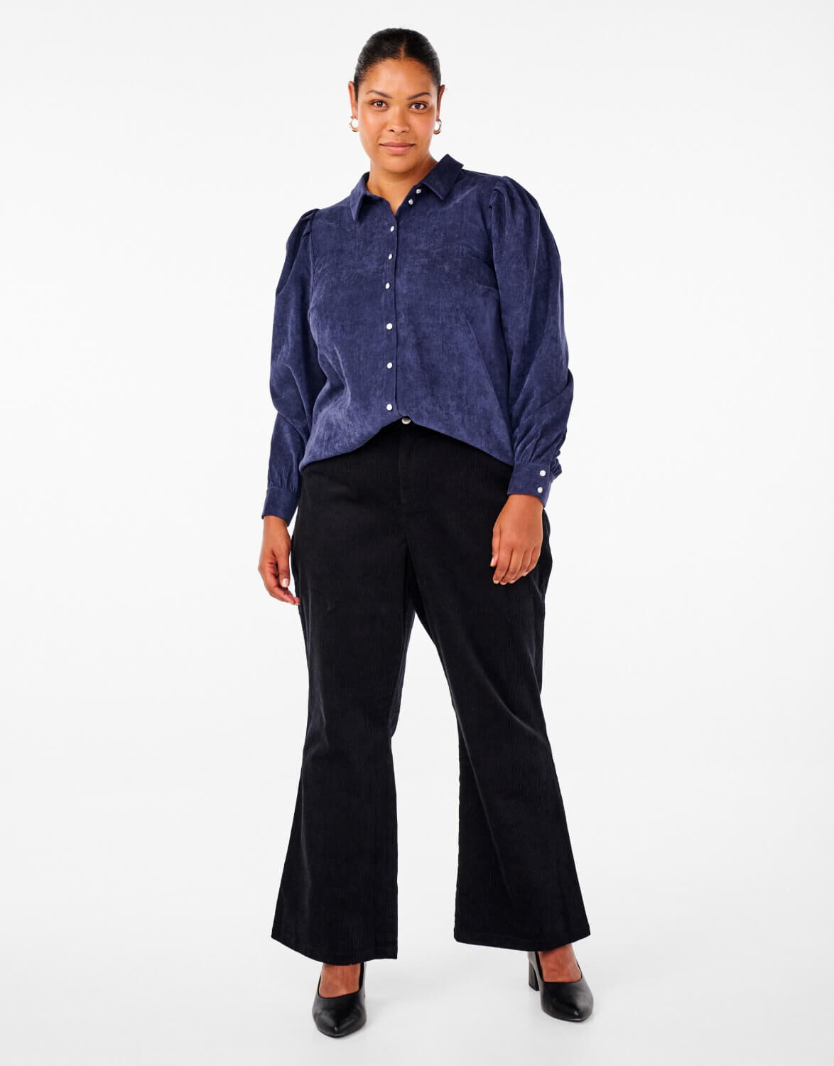 High-waisted trousers
