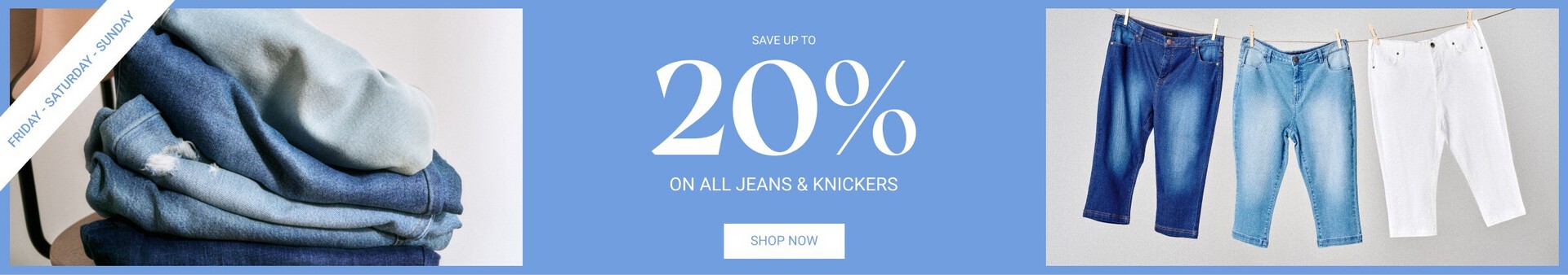 20% on all jeans and knitwear - Zizzi