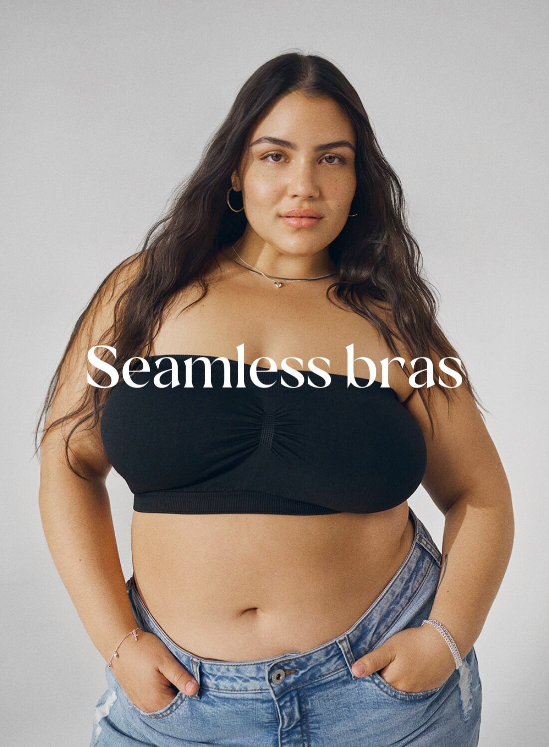 Women's plus size Seamless bras - Size 42-60 - Zizzi
